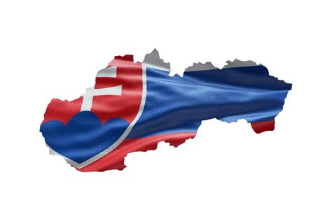 Slovakia map outline icon. PNG alpha channel. Country with national ...