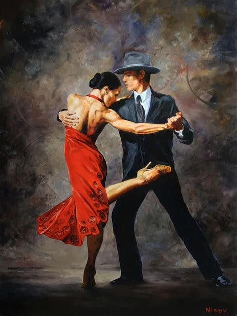 Nikolay Ninov "Огнен танц" масло 45/60 см | Arte del tango, Imagenes de tango, Bailarines de tango