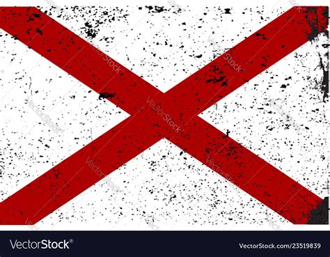 Alabama state flag Royalty Free Vector Image - VectorStock