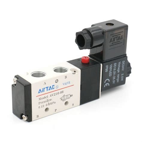 Airtac Solenoid Valve 5way 1/4" (4v210-08) 3position > Automation ...