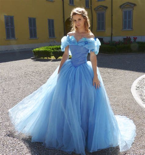 Cinderella Blue Ball Gown Halloween Costume Cosplay Princess Dress - Etsy | Trajes de gala ...