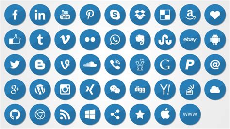 Social Media Icons for PowerPoint | ShapeChef