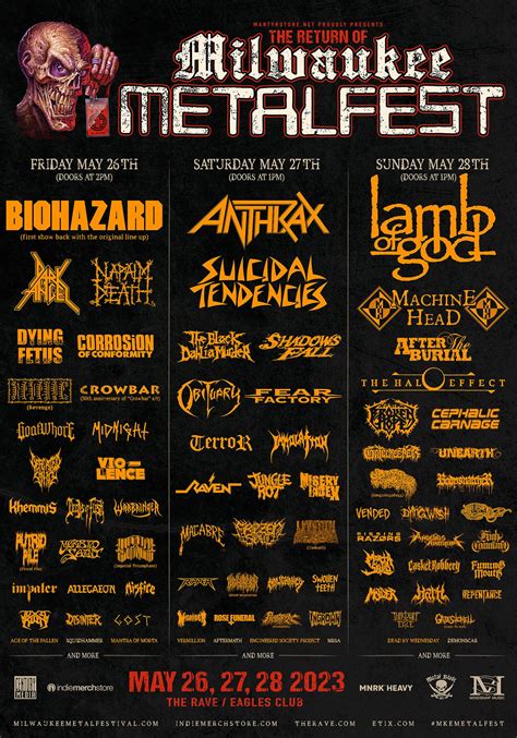 Milwaukee Metal Fest is back -- 2023 Lineup