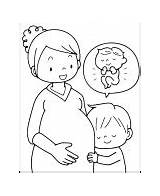 Pregnancy coloring Page Sheet Baby sketch template