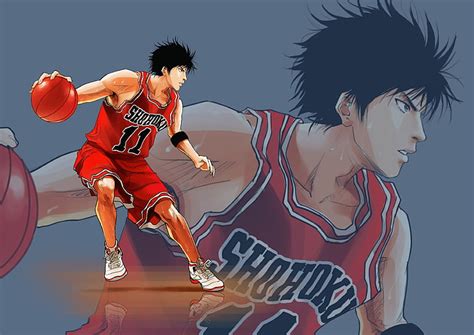 HD wallpaper: rukawa kaede, basketball, slam dunk, Anime, sport, young ...