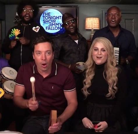 Jimmy Fallon & The Roots Perform “All About That Bass” With Meghan ...