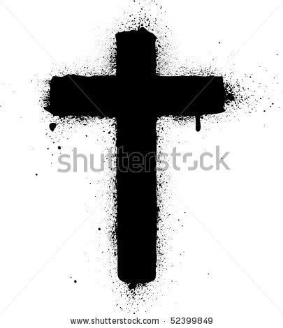 cross graffiti | Cross Spray Graffiti Ink Vector Illustration ...