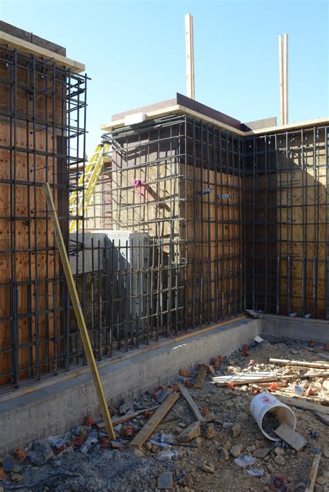 Nevada House Build: 2016 03 14 Stem Wall Forms, Rebar