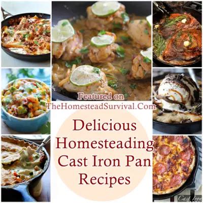 Delicious Homesteading Cast Iron Pan Recipes - The Homestead Survival