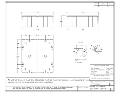 Eagle Dock Floats 48"x48"x16" - C4416 - Dock Industries