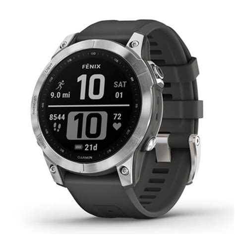 Buy Garmin Fenix 7 Standard Edition Silver with Graphite Band 47 MM Watch in Dubai, Abu Dhabi ...