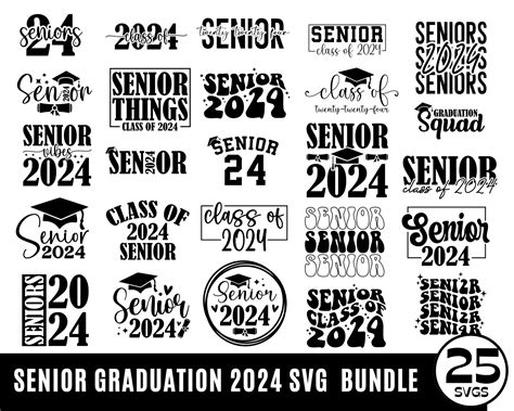 Senior 2024 SVG Senior Graduation 2024 SVG Class of 2024 - Etsy in 2023 | Senior graduation ...