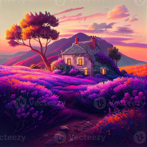 Beautiful Lavender Province - Ai Generated 22719735 Stock Photo at Vecteezy