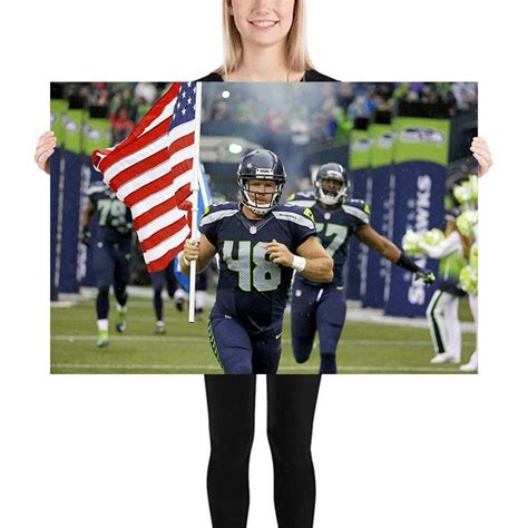 Nate Boyer - American Flag Patriotism - Seattle Seahawks - Military Nfl Football Fan Gift Idea ...