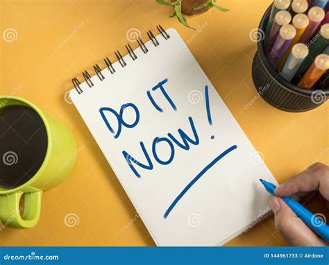 Do it Now, Motivational Inspirational Quotes Stock Illustration - Illustration of positive, text ...