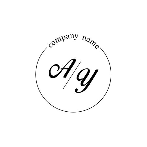 Initial AY logo monogram letter minimalist 10364716 Vector Art at Vecteezy