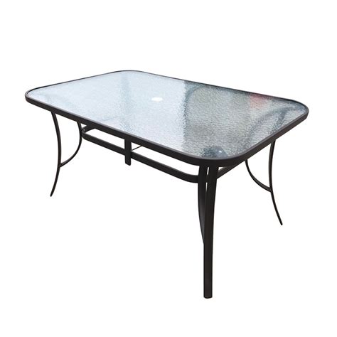 Patio Glass Table With Umbrella - Patio Ideas