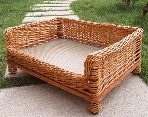 Medium/Large Dog Bed Large Dog Basket Wicker Dog Furniture | Etsy