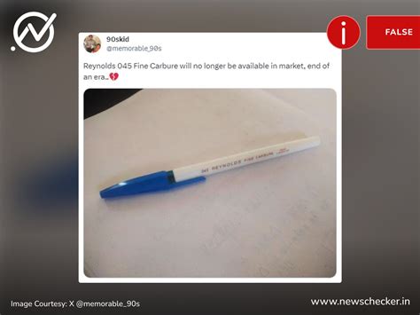 Fact Check: Reynolds Pen denies discontinuing in India