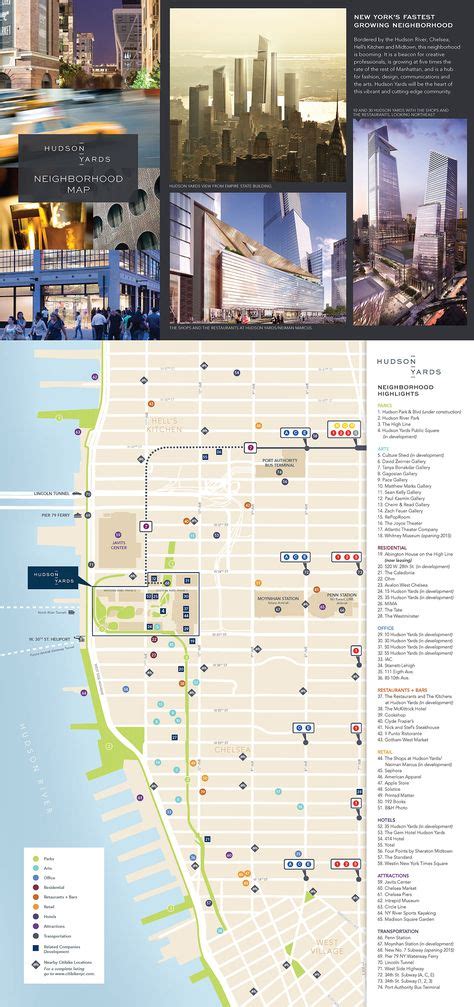 Hudson Yards Neighborhood Map on Behance | Map, The neighbourhood ...