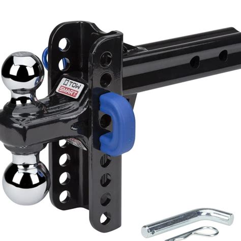 TowSmart Steel Adjustable Trailer Hitch, Dual Ball, X-Mount, Class V, 5 ...