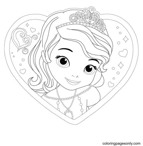 Disney Sofia The First Coloring Pages