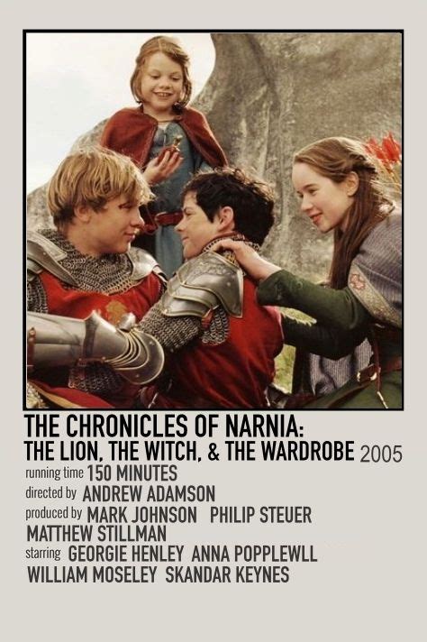 MOVIE POSTER | Movie posters, Movie posters minimalist, Chronicles of narnia