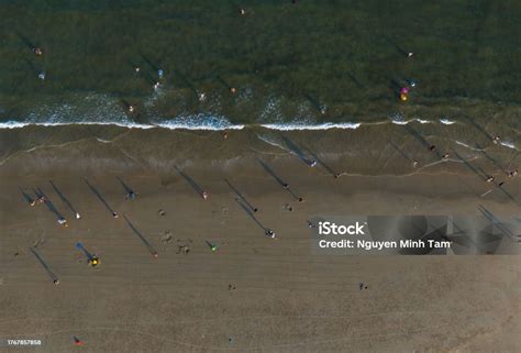 Abstract Aerial Photo Of Vung Tau Beach A Beach With Many Fun Beach ...