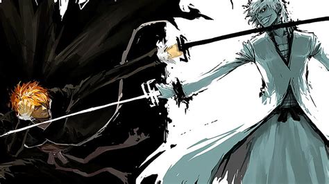 HD wallpaper: Bleach, sketches, anime boys, sword, fighting, Kurosaki Ichigo | Wallpaper Flare