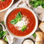 Tomato Soup with Tomato Sauce