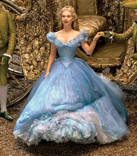 Cinderella's Dresses for Lily James: Details from the Costume Designer | Ball gowns fantasy ...