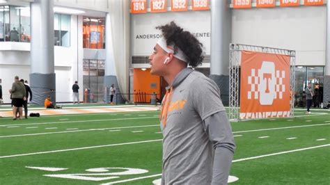 Tennessee Pro Day: Jalin Hyatt, Cedric Tillman, Hendon Hooker Highlights - YouTube