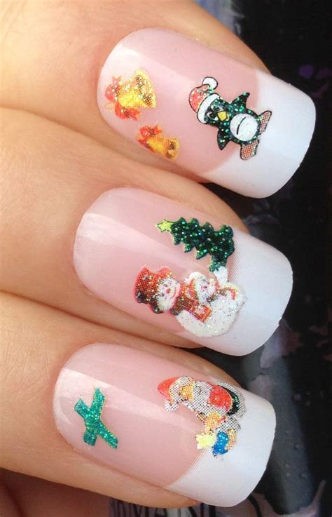 CHRISTMAS NAIL ART STICKERS DECALS WATER TRANSFERS REINDEER SNOWFLAKE ...