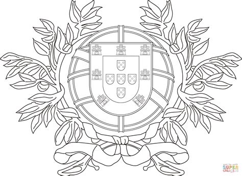 Coat Of Arms Outline Printable