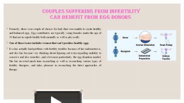 PPT – Couples Suffering from Infertility Can Benefit from Egg Donors PowerPoint presentation ...