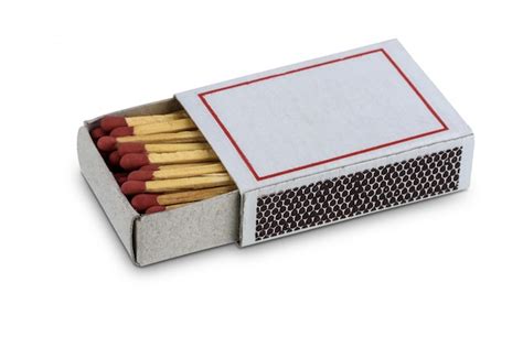 Box of matches isolated on white | Premium Photo