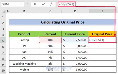 How to Calculate Growth Percentage with Formula in Excel