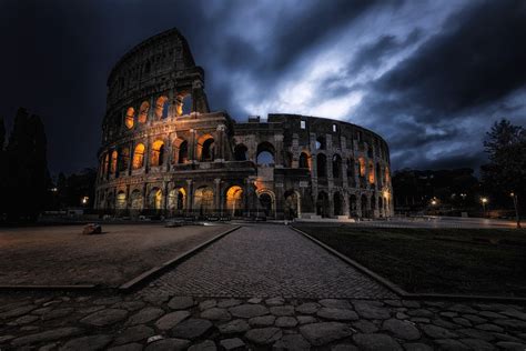 architecture, Building, Old building, Lights, Colosseum Wallpapers HD / Desktop and Mobile ...