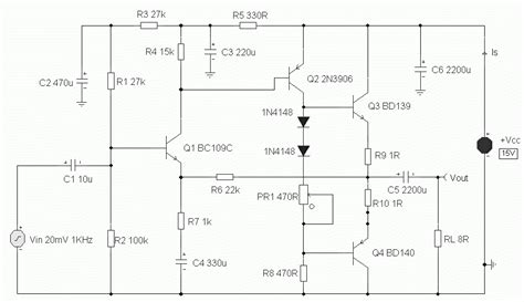 2 Watt Class-AB Audio Amplifier by BD139 and BD140 - EEWeb