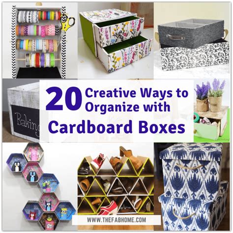 20 Creative Ways to Organize with Cardboard Boxes