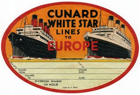 Luggage label from the 1930s | Luggage labels, Vintage luggage tags, Vintage travel posters