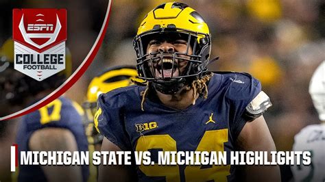 Michigan State Spartans vs. Michigan Wolverines | Full Game Highlights - YouTube