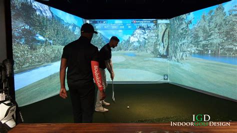 Just take a look! #mancave #mancaveideas #ezsim #golfsim #golfsimulator #themasters Home Golf ...