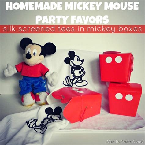 Homemade Mickey Mouse Party Favors Mad in Crafts