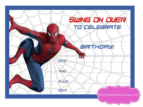 Superhero Printables | Spiderman birthday invitations, Spiderman birthday, Printable birthday ...