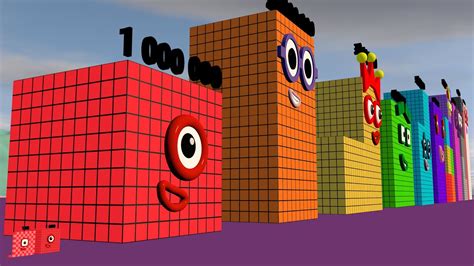 Numberblocks Comparison 1 to 10,000,000 BIGGEST Numberblocks - YouTube