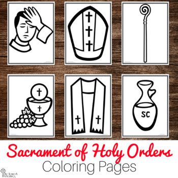 Catholic Sacraments: Holy Orders Coloring Pages - The Kennedy Adventures!