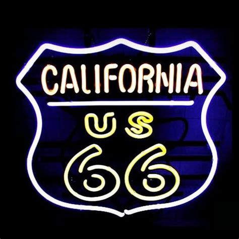 California Route 66 Neon Sign ️ NeonSignsUK.com®