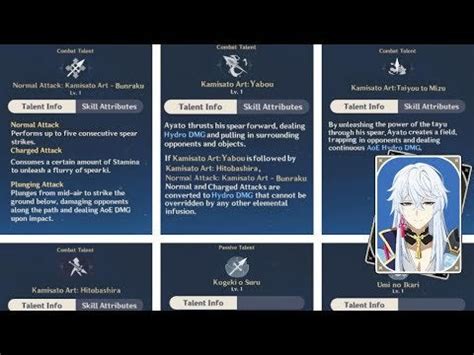 Kamisato Ayato Skills and Talents Leaked [Genshin Impact] : GenshinImpact