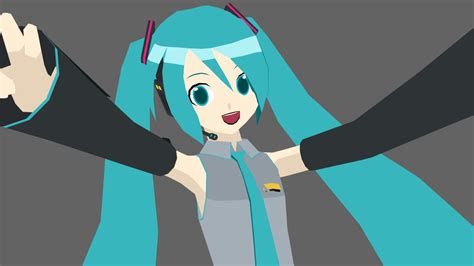 Hatsune Miku Realistic Mmd Model